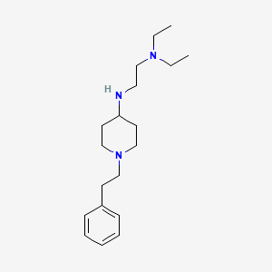 molecular formula C19H33N3 B4983631 N,N-diethyl-N'-[1-(2-phenylethyl)-4-piperidinyl]-1,2-ethanediamine 
