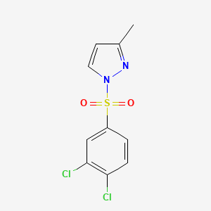 molecular formula C10H8Cl2N2O2S B4983643 1-[(3,4-dichlorophenyl)sulfonyl]-3-methyl-1H-pyrazole 