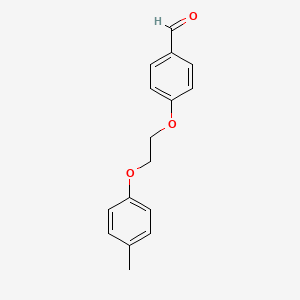 molecular formula C16H16O3 B4983706 4-[2-(4-methylphenoxy)ethoxy]benzaldehyde 