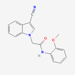 molecular formula C18H15N3O2 B4983802 2-(3-cyano-1H-indol-1-yl)-N-(2-methoxyphenyl)acetamide 