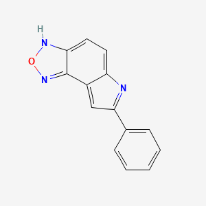 molecular formula C14H9N3O B4983829 7-phenyl-6H-[1,2,5]oxadiazolo[3,4-e]indole 