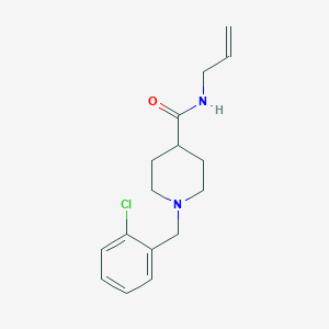 molecular formula C16H21ClN2O B4983833 N-allyl-1-(2-chlorobenzyl)-4-piperidinecarboxamide 