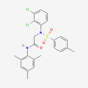 molecular formula C24H24Cl2N2O3S B4983840 N~2~-(2,3-dichlorophenyl)-N~1~-mesityl-N~2~-[(4-methylphenyl)sulfonyl]glycinamide 