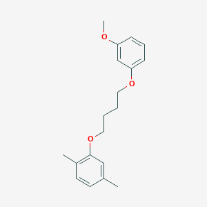 molecular formula C19H24O3 B4983871 2-[4-(3-methoxyphenoxy)butoxy]-1,4-dimethylbenzene 