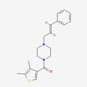 molecular formula C20H24N2OS B4983902 1-[(4,5-dimethyl-3-thienyl)carbonyl]-4-(3-phenyl-2-propen-1-yl)piperazine 