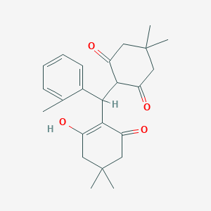 molecular formula C24H30O4 B4983933 2-[(2-hydroxy-4,4-dimethyl-6-oxo-1-cyclohexen-1-yl)(2-methylphenyl)methyl]-5,5-dimethyl-1,3-cyclohexanedione CAS No. 315672-61-8