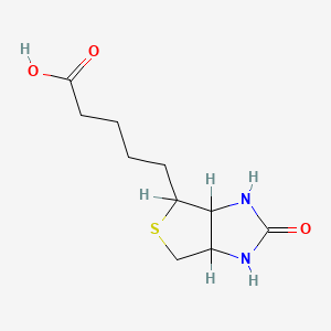 molecular formula C10H16N2O3S B4983948 5-(2-oxohexahydro-1H-thieno[3,4-d]imidazol-4-yl)pentanoic acid CAS No. 57378-70-8