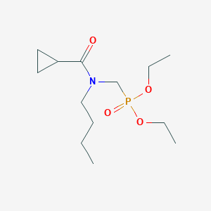 molecular formula C13H26NO4P B4983962 diethyl {[butyl(cyclopropylcarbonyl)amino]methyl}phosphonate 