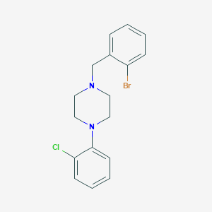 molecular formula C17H18BrClN2 B4984034 1-(2-bromobenzyl)-4-(2-chlorophenyl)piperazine 