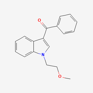 molecular formula C18H17NO2 B4984059 [1-(2-methoxyethyl)-1H-indol-3-yl](phenyl)methanone 