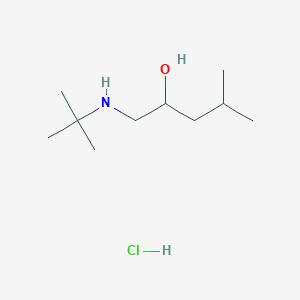 molecular formula C10H24ClNO B4984080 1-(tert-butylamino)-4-methyl-2-pentanol hydrochloride 