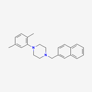 molecular formula C23H26N2 B4984094 1-(2,5-dimethylphenyl)-4-(2-naphthylmethyl)piperazine 