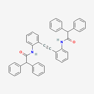 molecular formula C42H32N2O2 B4984138 N,N'-(1,2-ethynediyldi-2,1-phenylene)bis(2,2-diphenylacetamide) 