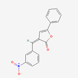 molecular formula C17H11NO4 B4984197 3-(3-nitrobenzylidene)-5-phenyl-2(3H)-furanone 
