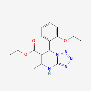 molecular formula C16H19N5O3 B4984246 ethyl 7-(2-ethoxyphenyl)-5-methyl-4,7-dihydrotetrazolo[1,5-a]pyrimidine-6-carboxylate 