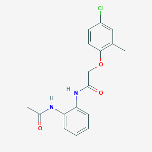 molecular formula C17H17ClN2O3 B4984247 N-[2-(acetylamino)phenyl]-2-(4-chloro-2-methylphenoxy)acetamide 