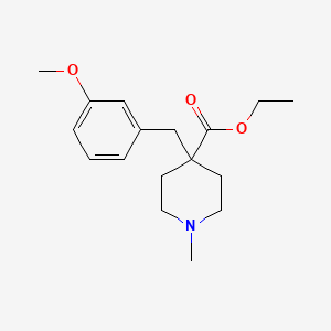 ethyl 4-(3-methoxybenzyl)-1-methyl-4-piperidinecarboxylate
