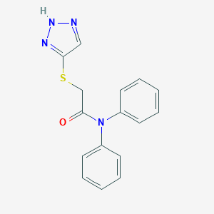 molecular formula C16H14N4OS B498427 N,N-diphenyl-2-(1H-1,2,3-triazol-5-ylsulfanyl)acetamide 