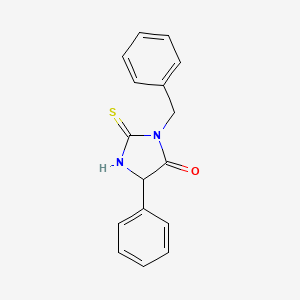 molecular formula C16H14N2OS B4984274 3-benzyl-5-phenyl-2-thioxo-4-imidazolidinone 