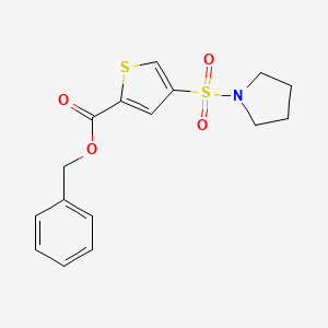 benzyl 4-(1-pyrrolidinylsulfonyl)-2-thiophenecarboxylate