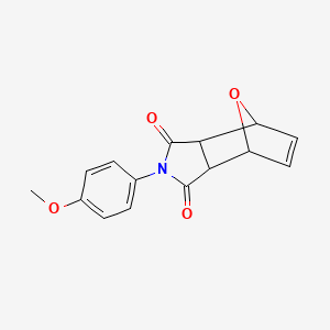 molecular formula C15H13NO4 B4984332 4-(4-methoxyphenyl)-10-oxa-4-azatricyclo[5.2.1.0~2,6~]dec-8-ene-3,5-dione CAS No. 43069-77-8
