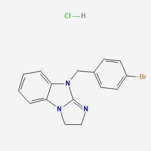molecular formula C16H15BrClN3 B4984342 9-(4-bromobenzyl)-2,9-dihydro-3H-imidazo[1,2-a]benzimidazole hydrochloride 