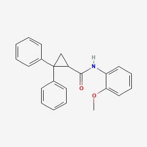 molecular formula C23H21NO2 B4984366 N-(2-methoxyphenyl)-2,2-diphenylcyclopropanecarboxamide 