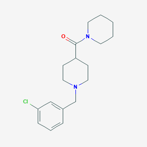 molecular formula C18H25ClN2O B4984374 1-(3-chlorobenzyl)-4-(1-piperidinylcarbonyl)piperidine 