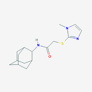 molecular formula C16H23N3OS B498438 N-2-adamantyl-2-[(1-methyl-1H-imidazol-2-yl)thio]acetamide 