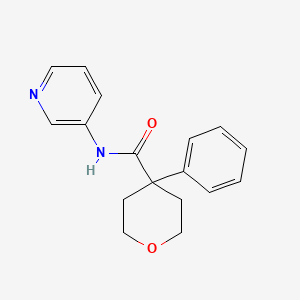 molecular formula C17H18N2O2 B4984383 4-phenyl-N-3-pyridinyltetrahydro-2H-pyran-4-carboxamide 