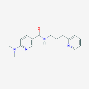 6-(dimethylamino)-N-[3-(2-pyridinyl)propyl]nicotinamide