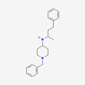 molecular formula C22H30N2 B4984448 1-benzyl-N-(1-methyl-3-phenylpropyl)-4-piperidinamine 