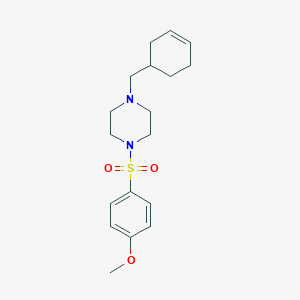 molecular formula C18H26N2O3S B4984479 1-(3-cyclohexen-1-ylmethyl)-4-[(4-methoxyphenyl)sulfonyl]piperazine 