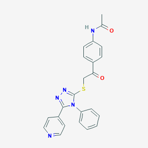 N-[4-({[4-phenyl-5-(pyridin-4-yl)-4H-1,2,4-triazol-3-yl]sulfanyl}acetyl)phenyl]acetamide