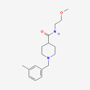 molecular formula C17H26N2O2 B4984583 N-(2-methoxyethyl)-1-(3-methylbenzyl)-4-piperidinecarboxamide 