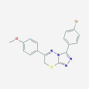 3-(4-bromophenyl)-6-(4-methoxyphenyl)-7H-[1,2,4]triazolo[3,4-b][1,3,4]thiadiazine