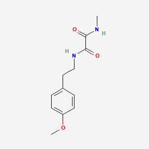 molecular formula C12H16N2O3 B4984600 N-[2-(4-methoxyphenyl)ethyl]-N'-methylethanediamide 