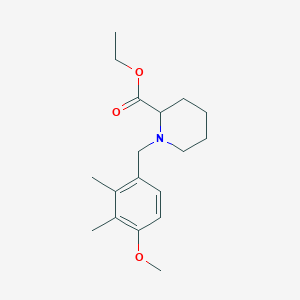 molecular formula C18H27NO3 B4984611 ethyl 1-(4-methoxy-2,3-dimethylbenzyl)-2-piperidinecarboxylate 
