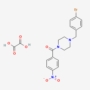 molecular formula C20H20BrN3O7 B4984641 1-(4-bromobenzyl)-4-(4-nitrobenzoyl)piperazine oxalate 