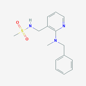 molecular formula C15H19N3O2S B4984680 N-({2-[benzyl(methyl)amino]-3-pyridinyl}methyl)methanesulfonamide 