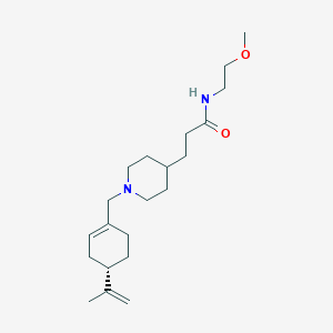 molecular formula C21H36N2O2 B4984689 3-(1-{[(4S)-4-isopropenyl-1-cyclohexen-1-yl]methyl}-4-piperidinyl)-N-(2-methoxyethyl)propanamide 