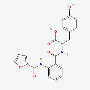 molecular formula C21H18N2O6 B4984726 N-[2-(2-furoylamino)benzoyl]tyrosine 