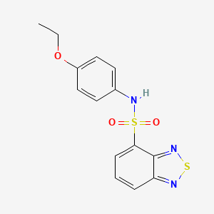 molecular formula C14H13N3O3S2 B4984751 N-(4-ethoxyphenyl)-2,1,3-benzothiadiazole-4-sulfonamide 
