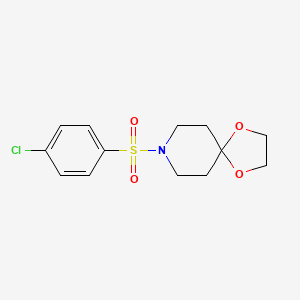 molecular formula C13H16ClNO4S B4984793 8-[(4-chlorophenyl)sulfonyl]-1,4-dioxa-8-azaspiro[4.5]decane CAS No. 853751-20-9