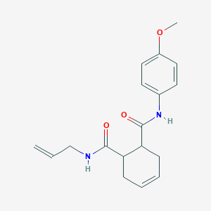 molecular formula C18H22N2O3 B4984833 N-allyl-N'-(4-methoxyphenyl)-4-cyclohexene-1,2-dicarboxamide 