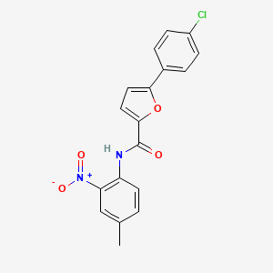 molecular formula C18H13ClN2O4 B4984898 5-(4-chlorophenyl)-N-(4-methyl-2-nitrophenyl)-2-furamide 