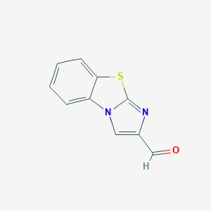 molecular formula C10H6N2OS B049849 咪唑并[2,1-b][1,3]苯并噻唑-2-甲醛 CAS No. 114095-04-4
