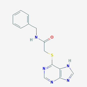 molecular formula C14H13N5OS B498493 N-benzyl-2-(9H-purin-6-ylsulfanyl)acetamide 