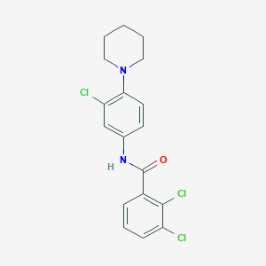 molecular formula C18H17Cl3N2O B4984939 2,3-dichloro-N-[3-chloro-4-(1-piperidinyl)phenyl]benzamide 