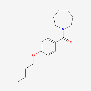 molecular formula C17H25NO2 B4985006 1-(4-butoxybenzoyl)azepane 